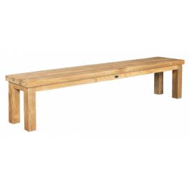 DEOKORK Záhradná teaková lavica FLOSS RECYCLE (rôzne dĺžky) 190 cm