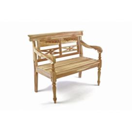 Divero 35093 Drevená 2-miestna lavica pre deti z teakového dreva