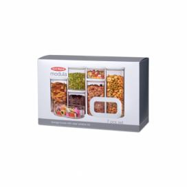Set 7 úložných boxov na potraviny Rosti Mepal Modula Starter