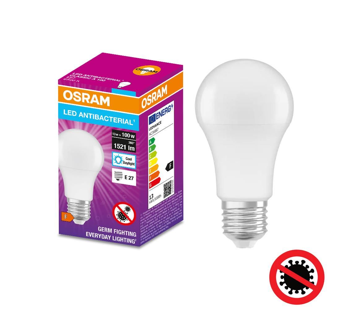 Osram LED Antibakteriálna žiarovka A100 E27/13W/230V 6500K - Osram  - Svet-svietidiel.sk