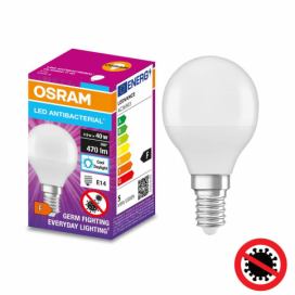 Osram LED Antibakteriálna žiarovka P40 E14/4,9W/230V 6500K - Osram 