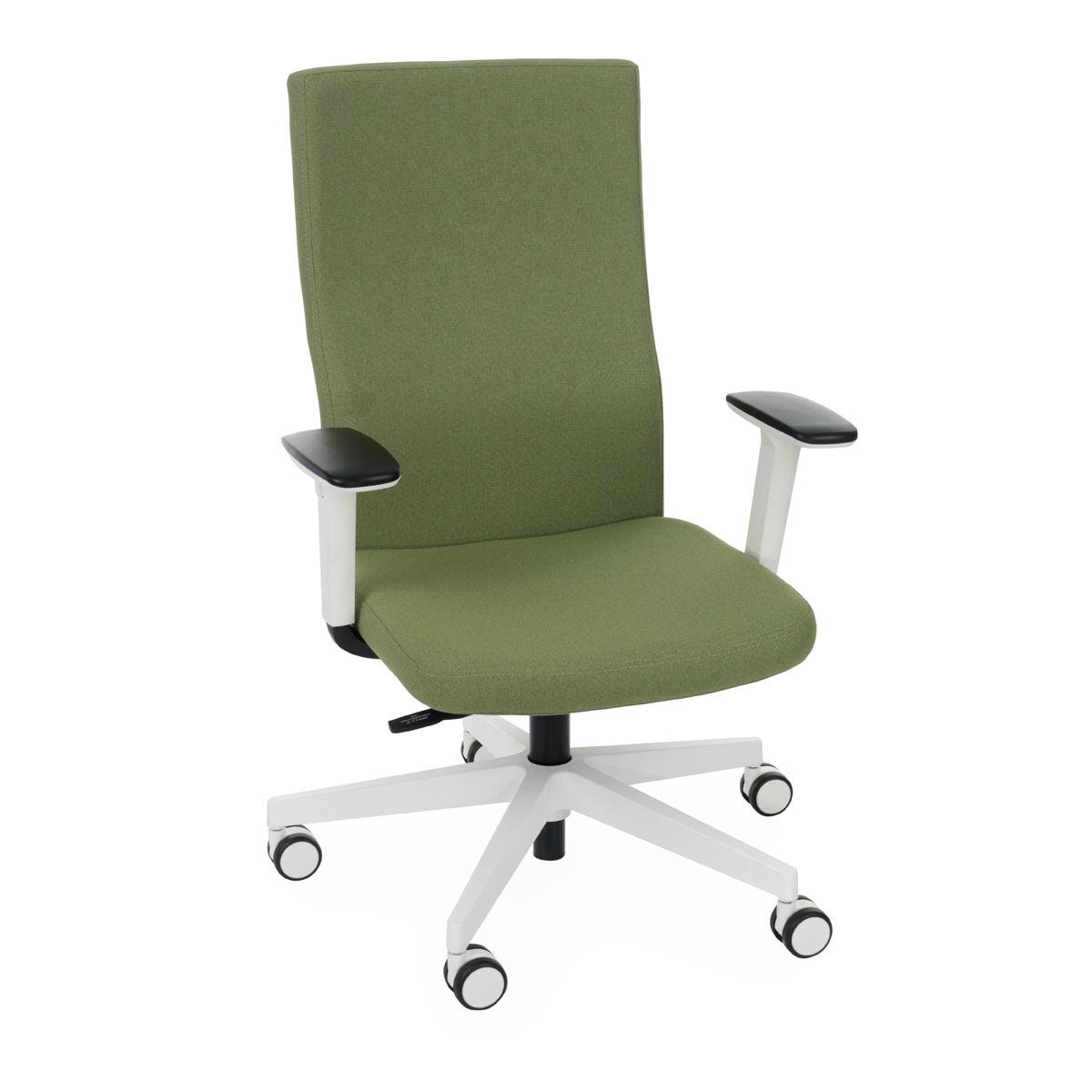 Kancelárska stolička s podrúčkami Timi W Plus - zelená / biela - nabbi.sk