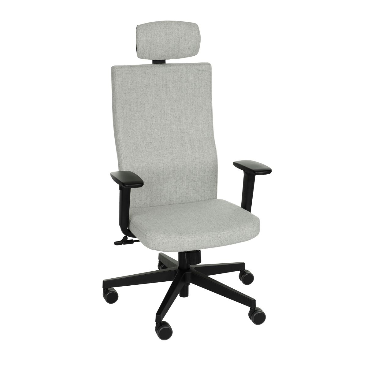 Kancelárska stolička s podrúčkami Timi Plus HD - sivá / čierna - nabbi.sk