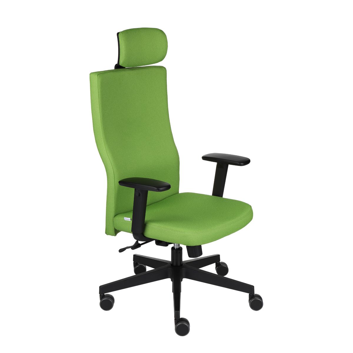 Kancelárska stolička s podrúčkami Timi Plus HD - zelená / čierna - nabbi.sk