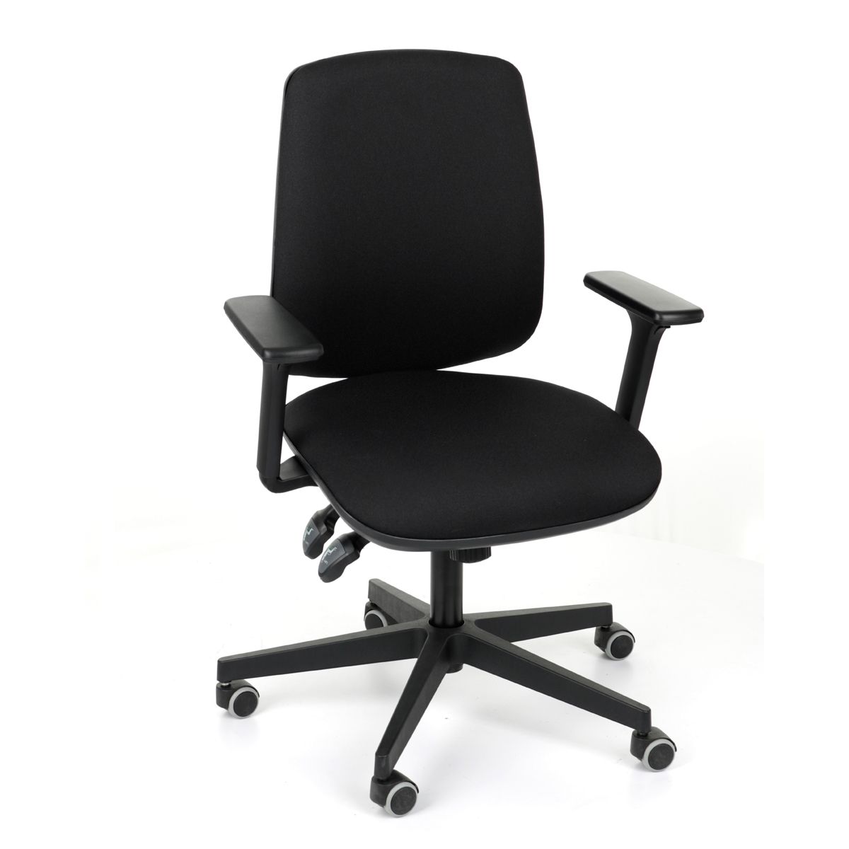 Kancelárska stolička s podrúčkami Sean 3D - čierna (Kosma 01) - nabbi.sk