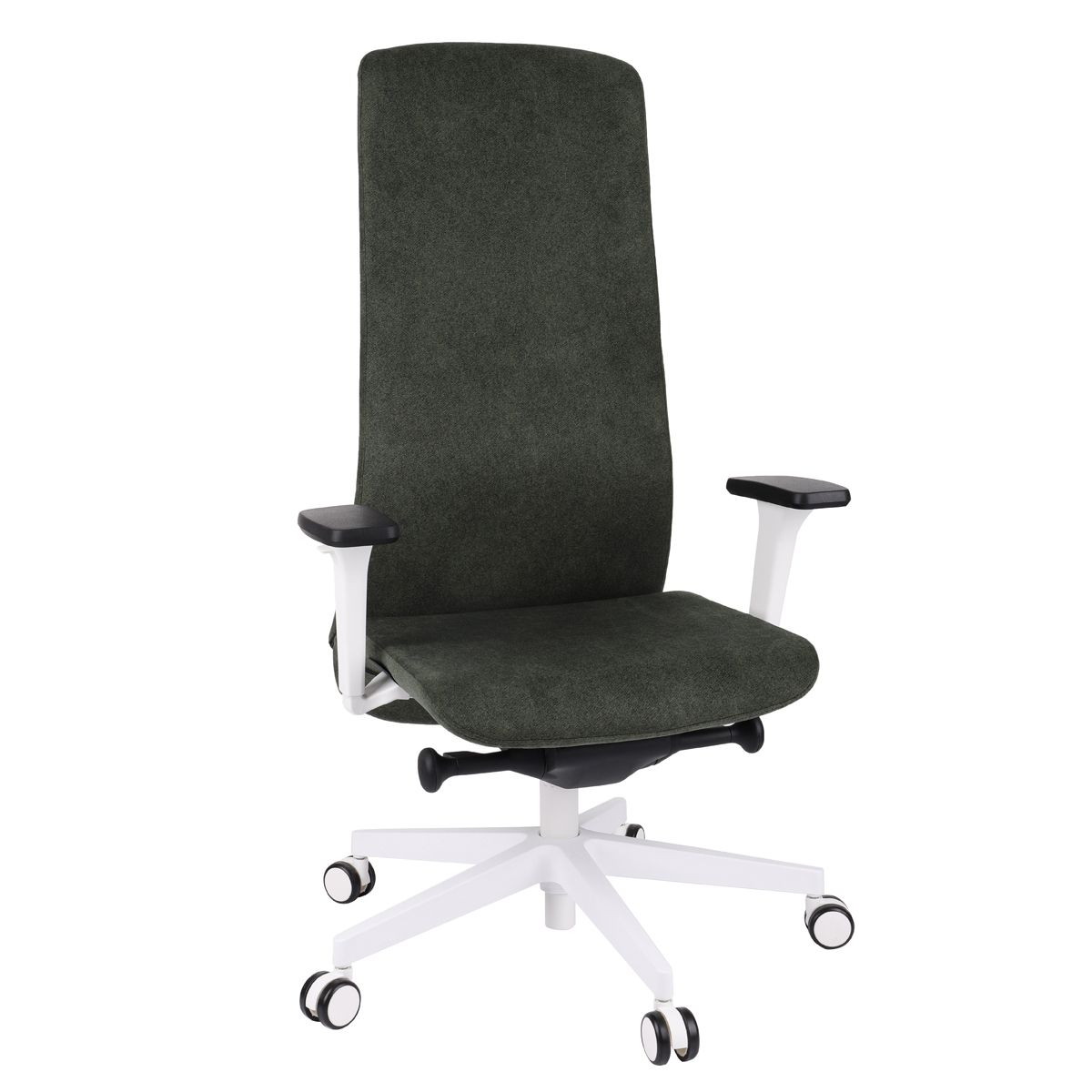 Kancelárska stolička s podrúčkami Starmit W - tmavosivá (Strong 04) / biela - nabbi.sk
