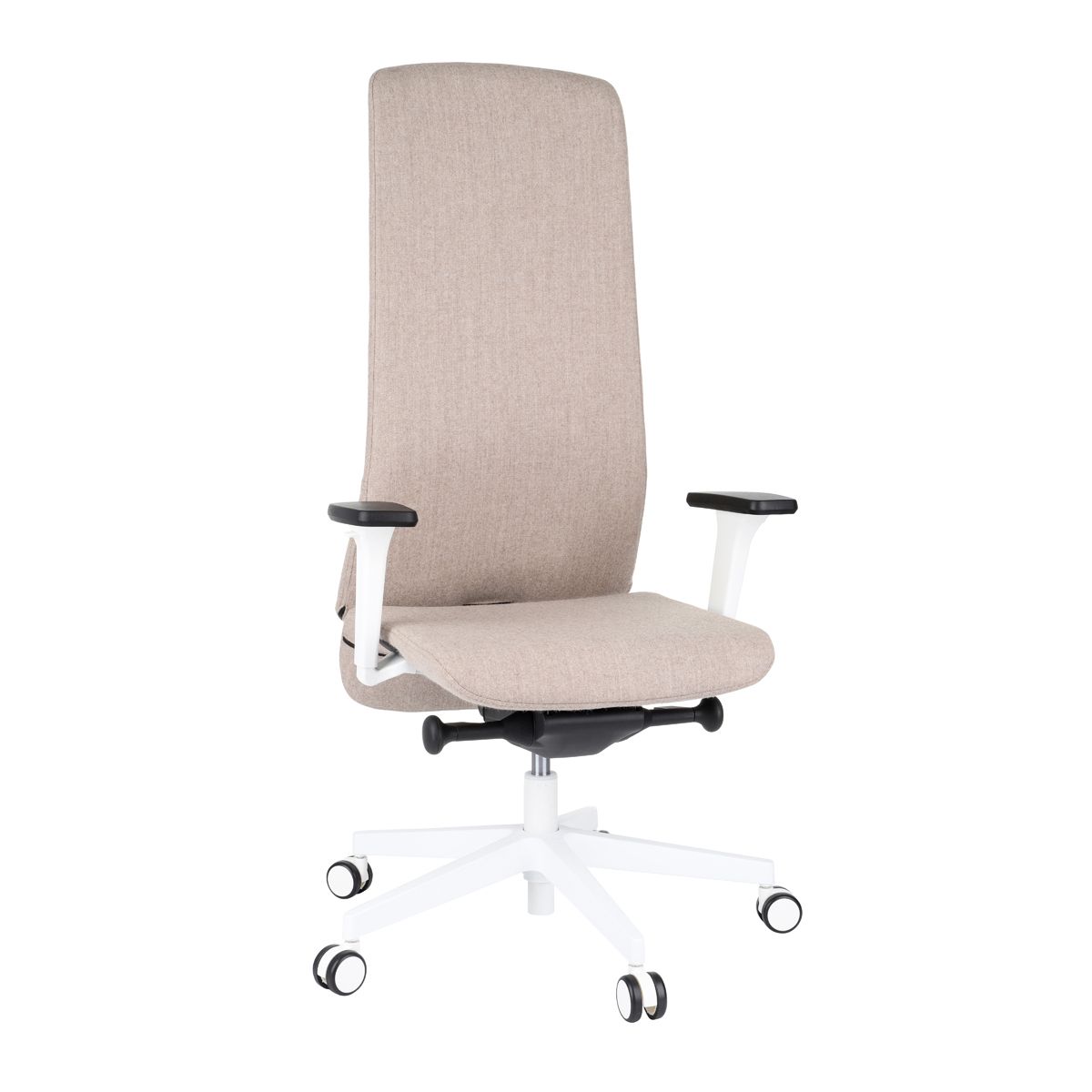 Kancelárska stolička s podrúčkami Starmit W - svetlohnedá / biela - nabbi.sk