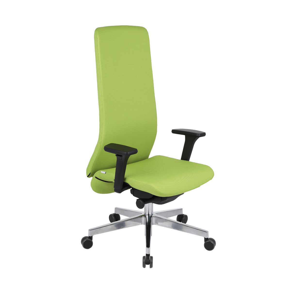 Kancelárska stolička s podrúčkami Starmit B - zelená / chróm - nabbi.sk