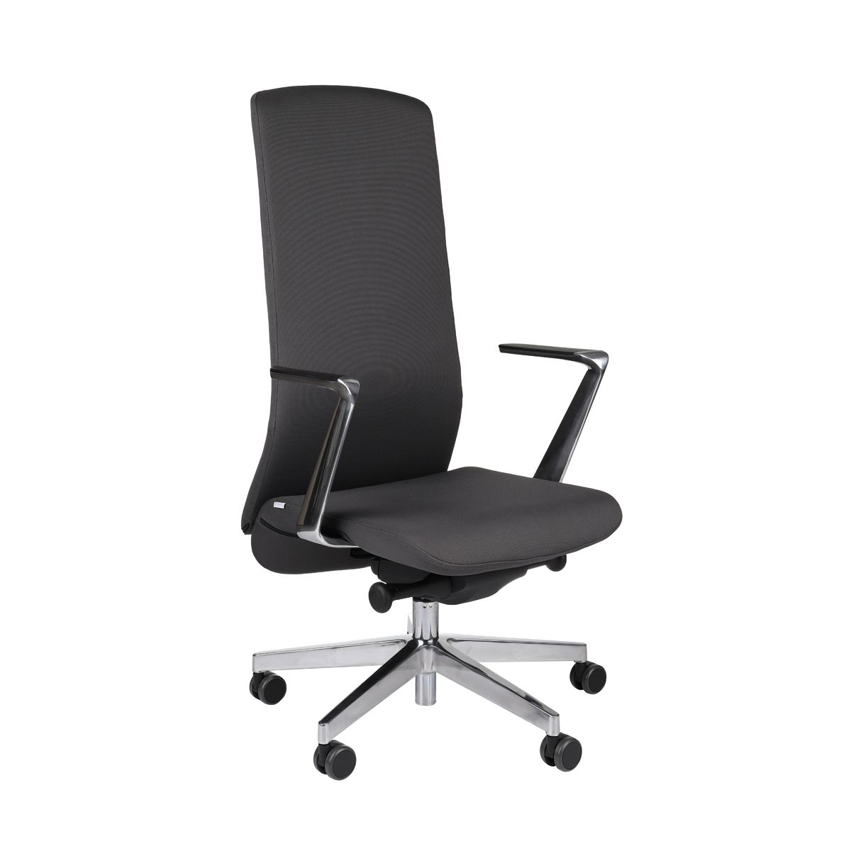 Kancelárska stolička s podrúčkami Starmit AL1 - tmavosivá (Flex 09) / chróm - nabbi.sk