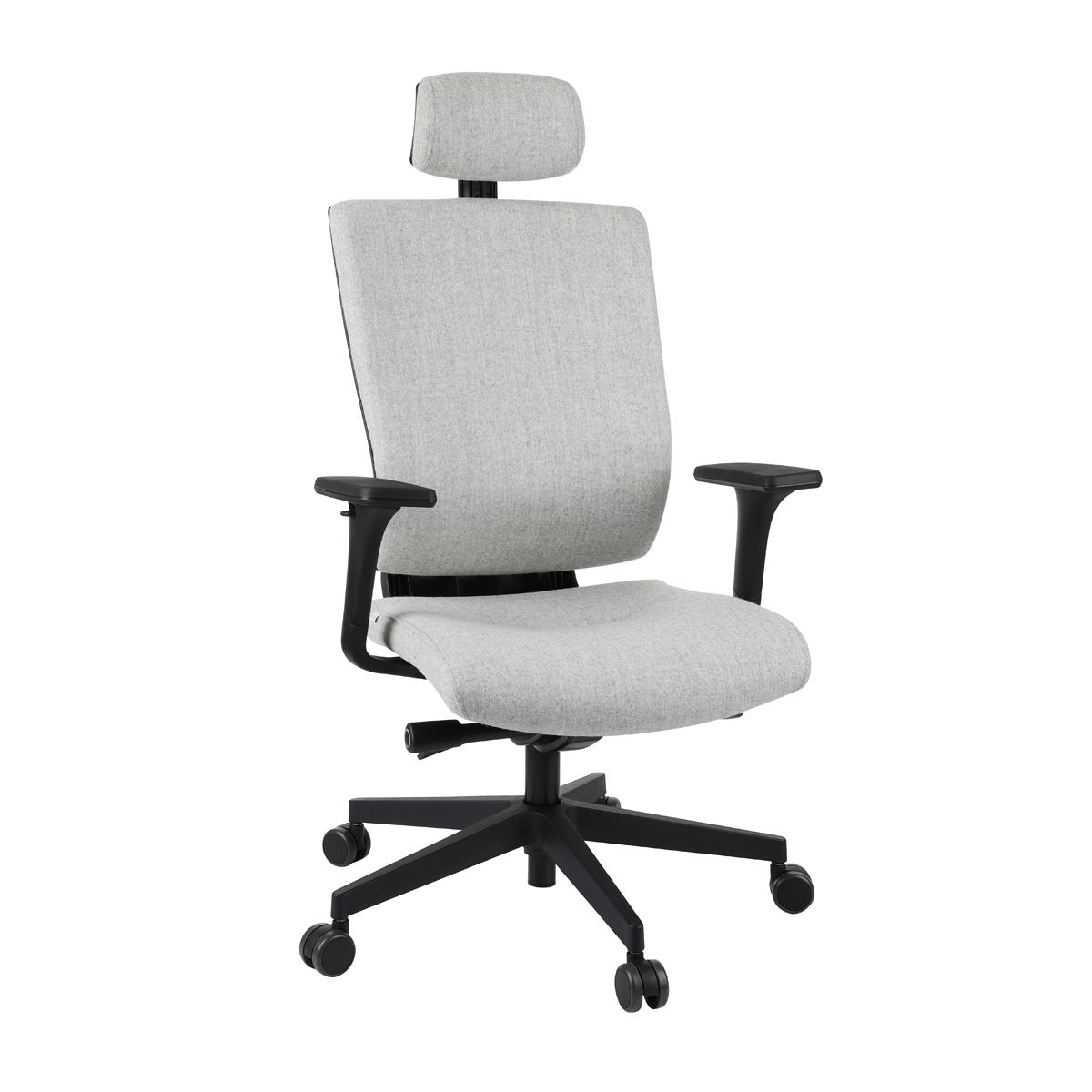 Kancelárska stolička s podrúčkami Mixerot BT HD - sivá / čierna - nabbi.sk
