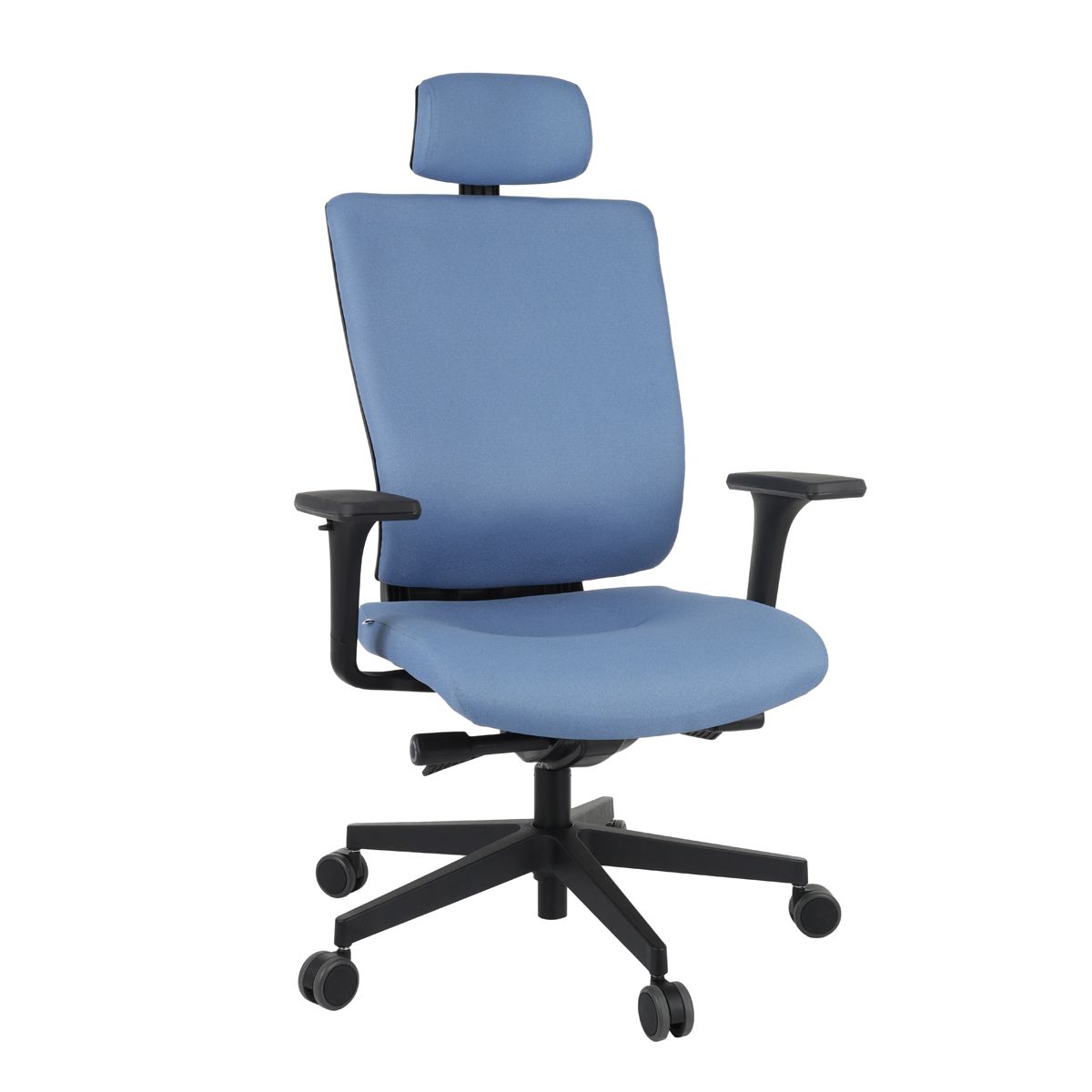 Kancelárska stolička s podrúčkami Mixerot BT HD - modrá / čierna - nabbi.sk