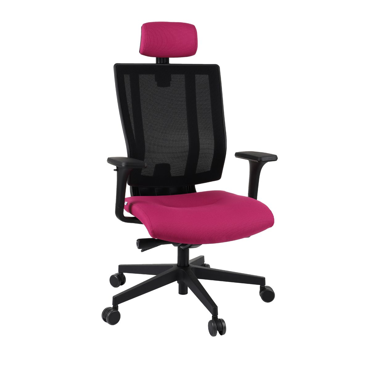 Kancelárska stolička s podrúčkami Mixerot BS HD - tmavoružová / čierna - nabbi.sk
