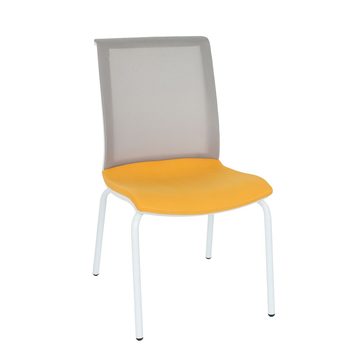Konferenčná stolička Libon 4L WS - žltá / sivá / biela - nabbi.sk