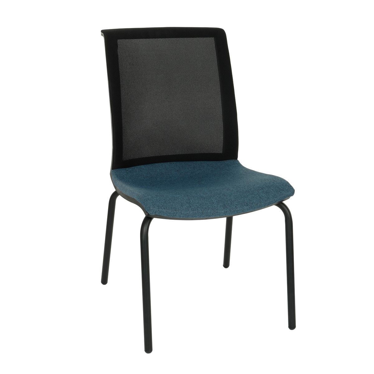 Konferenčná stolička Libon 4L BS - modrá / čierna - nabbi.sk