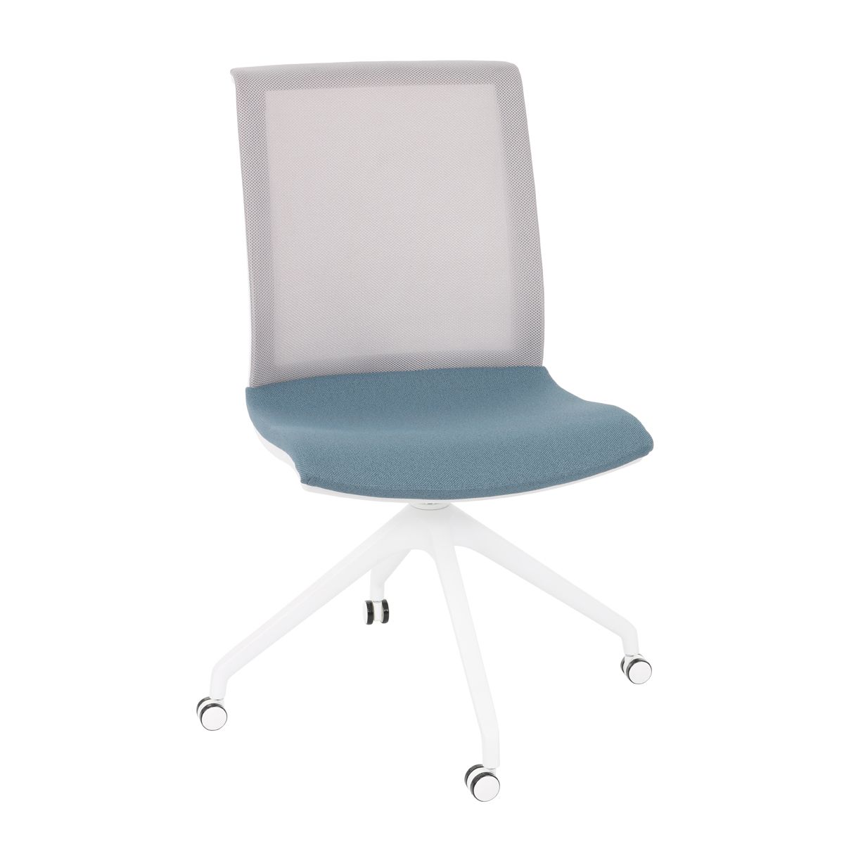 NABBI Libon Cross Roll WS konferenčná stolička modrá / sivá / biela - nabbi.sk