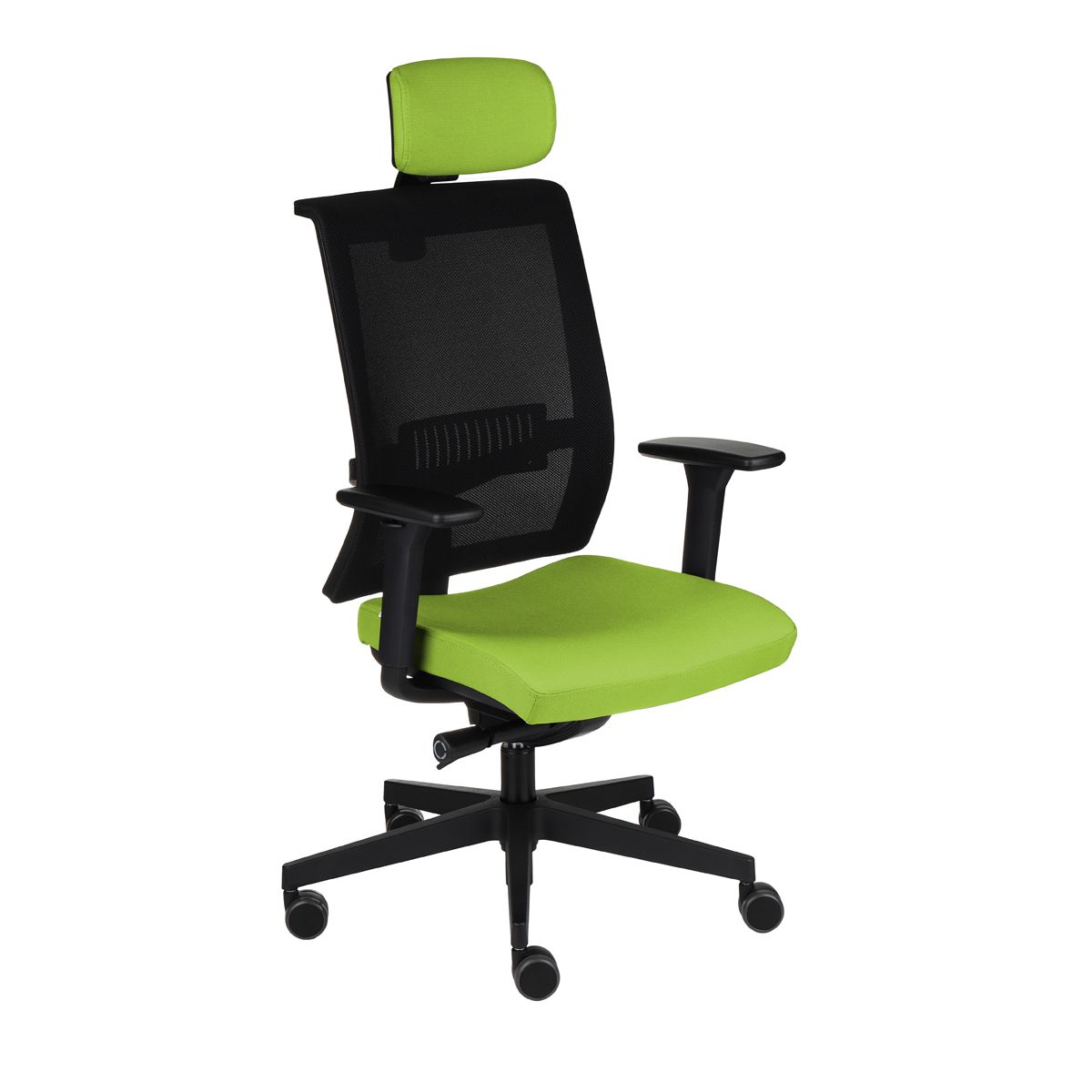 Kancelárska stolička s podrúčkami Libon BS HD - zelená / čierna - nabbi.sk