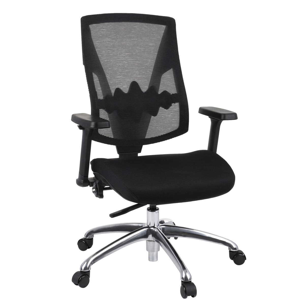 Kancelárska stolička s podrúčkami Forbes 3S Plus - čierna / chróm - nabbi.sk