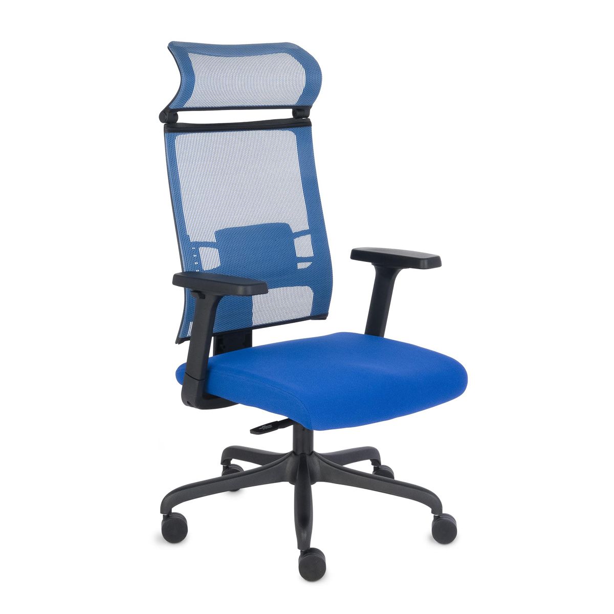 Kancelárska stolička s podrúčkami Elonix - modrá / čierna - nabbi.sk