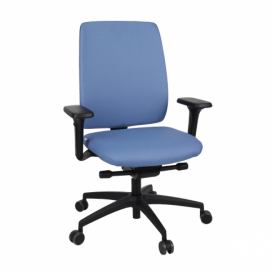 Kancelárska stolička s podrúčkami Velito BT - modrá / čierna