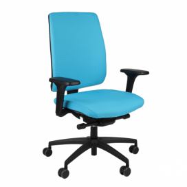 Kancelárska stolička s podrúčkami Velito BT - tyrkysová / čierna