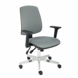Kancelárska stolička s podrúčkami Sean 3D - sivá (Note 05) / čierna / chróm
