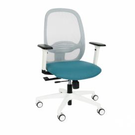 Kancelárska stolička s podrúčkami Nedim WS - modrá / sivá / biela