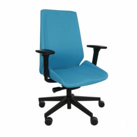 Kancelárska stolička s podrúčkami Munos B - tyrkysová / čierna