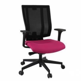 Kancelárska stolička s podrúčkami Mixerot BS - tmavoružová / čierna