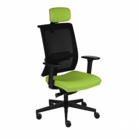 Kancelárska stolička s podrúčkami Libon BS HD - zelená / čierna