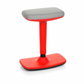 NABBI Kloky barová stolička sivá / červená