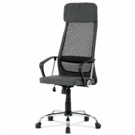Kancelárska stolička KA-Z206 GREY sivá / čierna Autronic