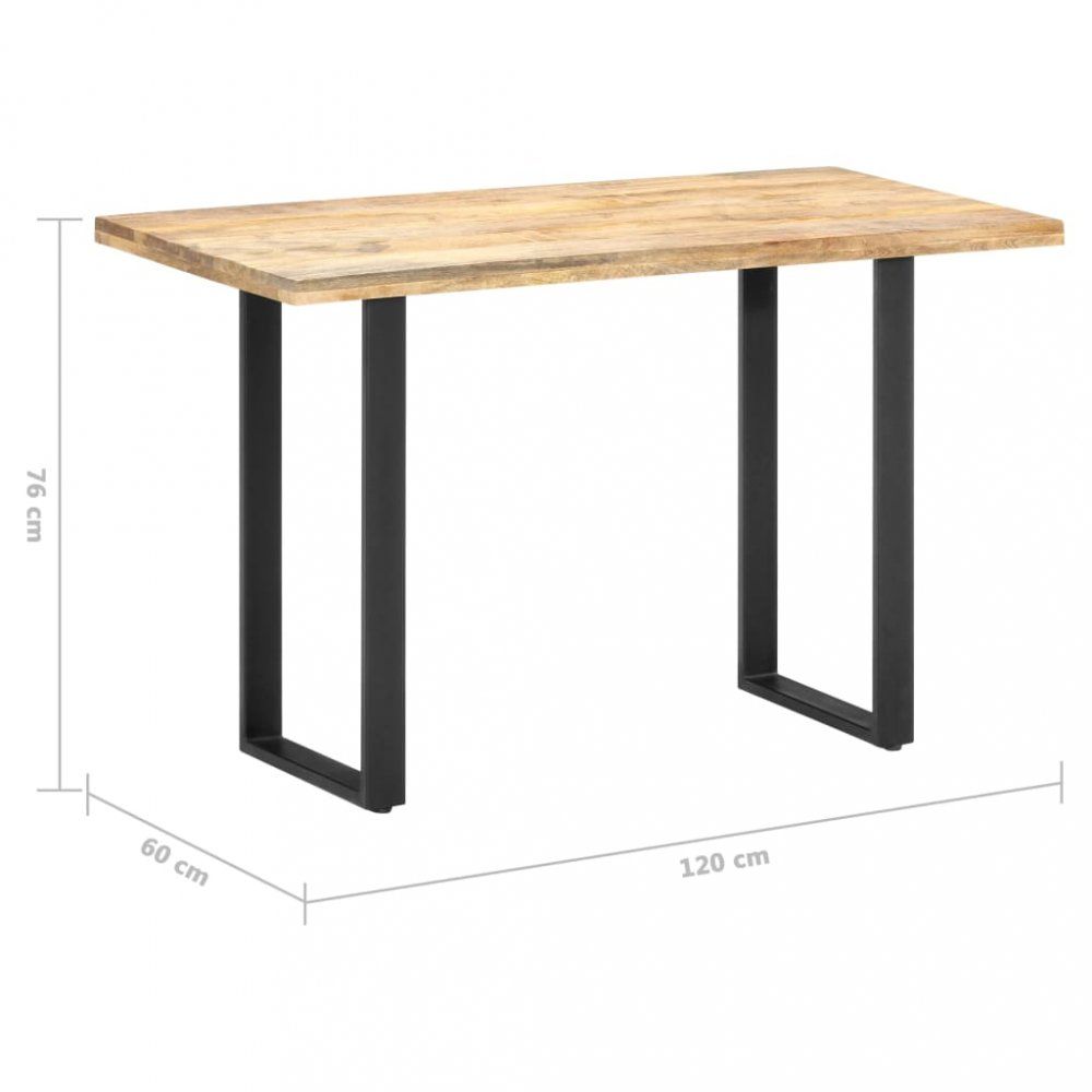 Jedálenský stôl mangovníkové drevo/kov 120x60x76 cm - dekorhome.sk