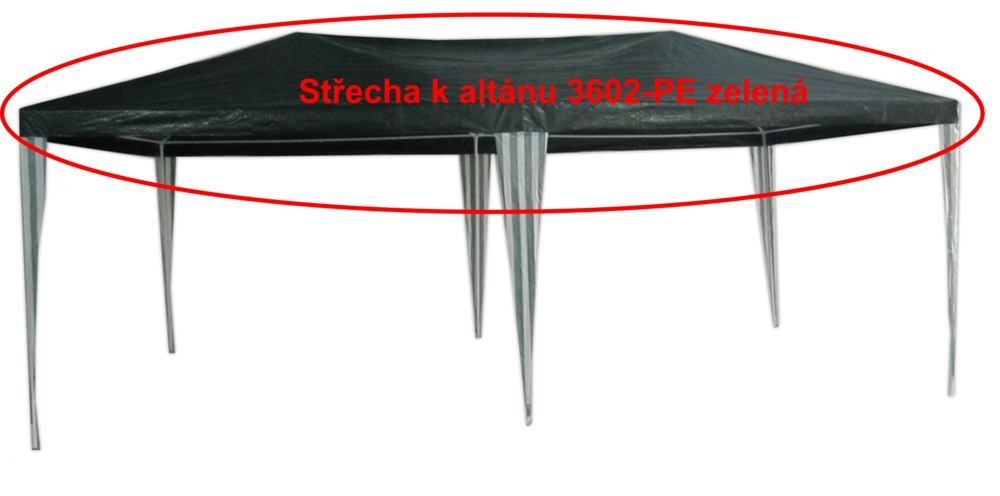 Strecha k altánku 3602-PE ROJAPLAST Zelená - dekorhome.sk