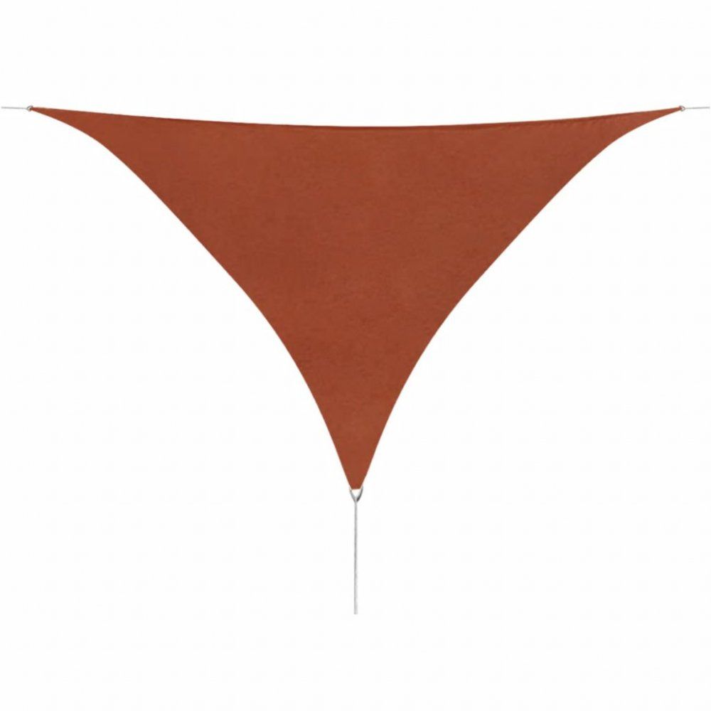 Plachta proti slnku oxfordská látka trojuholník 3,6 x 3,6 x 3,6 m Tehlová - dekorhome.sk
