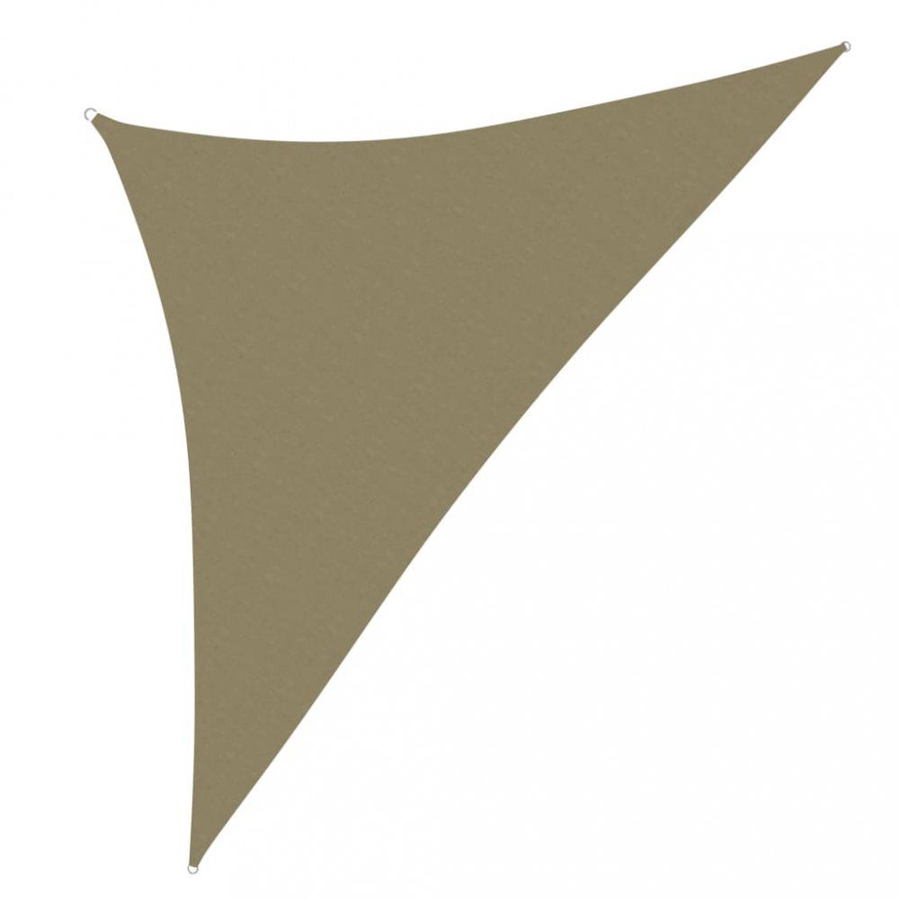 Tieniaca plachta trojuholníková 3,5 x 3,5 x 4,9 m oxfordská látka Dekorhome Béžová - dekorhome.sk
