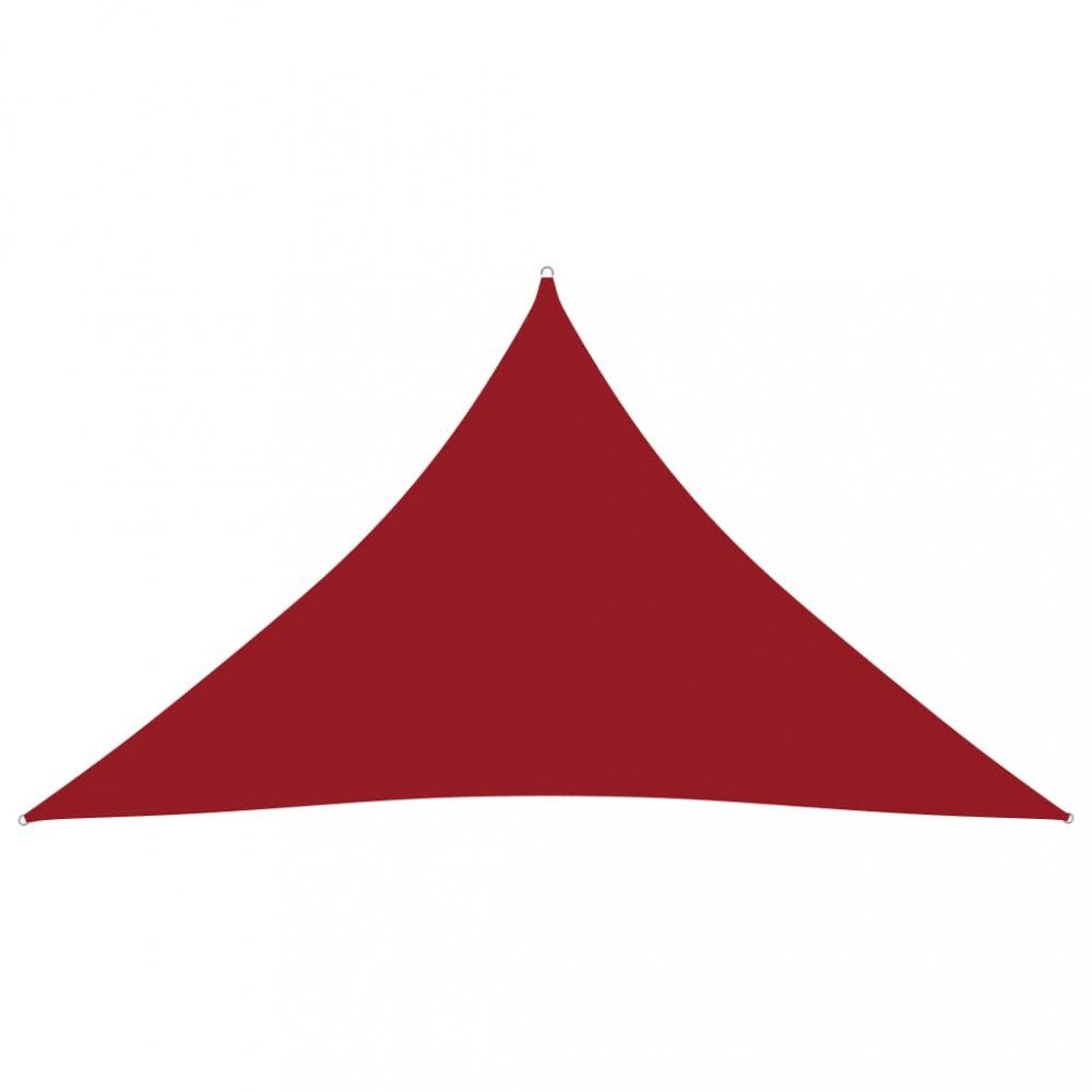 Tieniaca plachta trojuholníková 3,5 x 3,5 x 4,9 m oxfordská látka Dekorhome Červená - dekorhome.sk