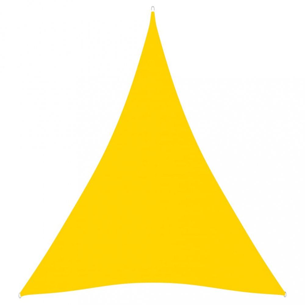 Tieniaca plachta trojuholníková 3 x 4 x 4 m oxfordská látka Dekorhome Žltá - dekorhome.sk