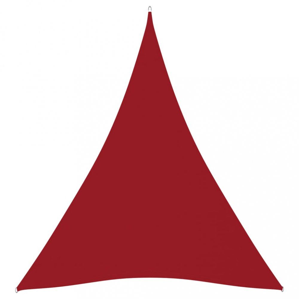 Tieniaca plachta trojuholníková 3 x 4 x 4 m oxfordská látka Dekorhome Červená - dekorhome.sk
