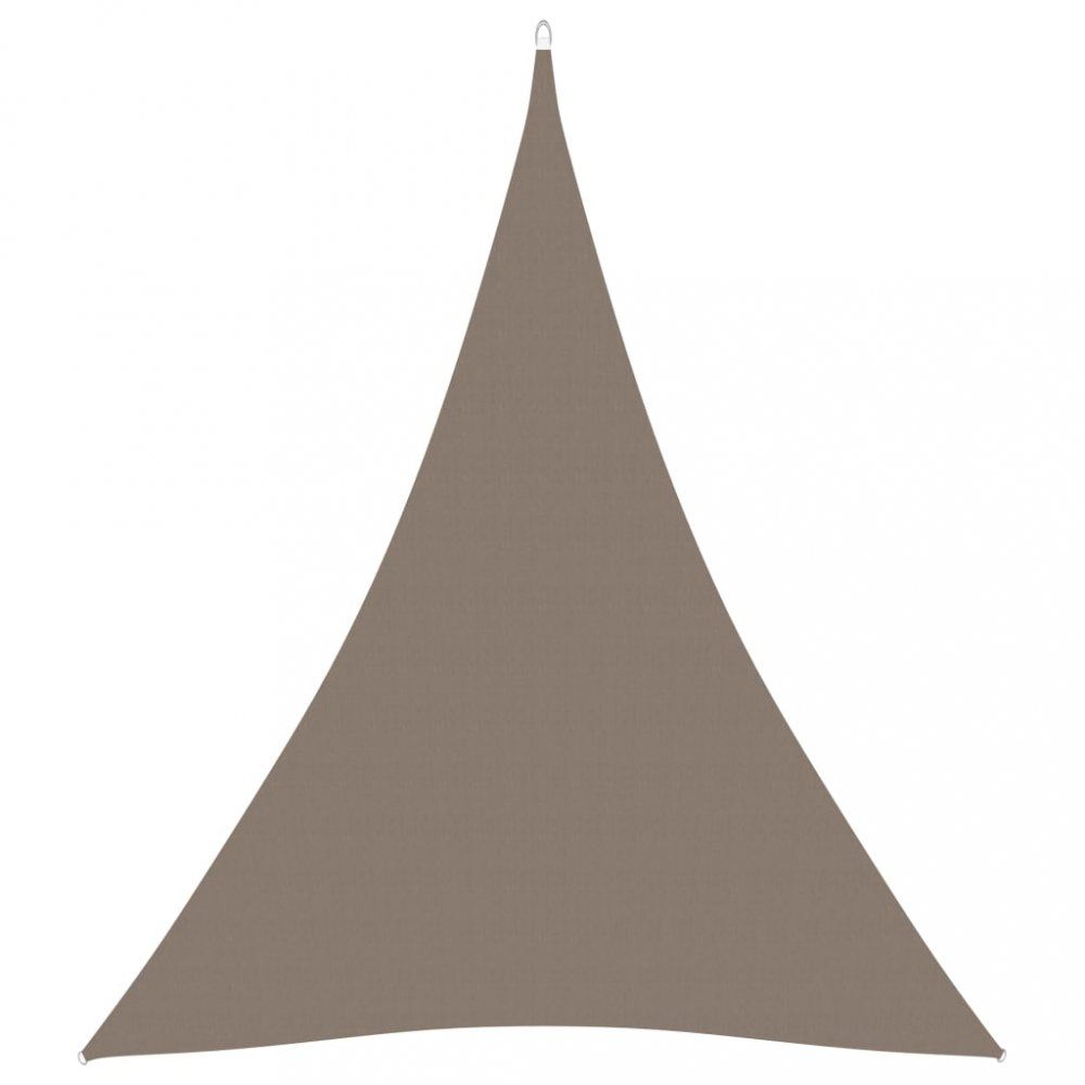 Tieniaca plachta trojuholníková 3 x 4 x 4 m oxfordská látka Dekorhome Sivohnedá taupe - dekorhome.sk