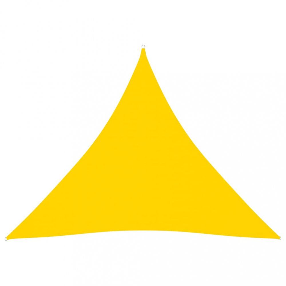 Tieniaca plachta trojuholníková 4x4x4 m oxfordská látka Dekorhome Žltá - dekorhome.sk