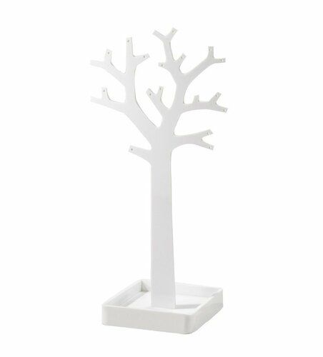 Stojan na šperky v tvare stromu Compactor – biely plast - 4home.sk