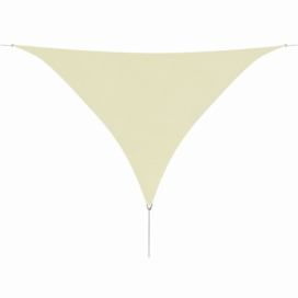Plachta proti slnku oxfordská látka trojuholník 3,6 x 3,6 x 3,6 m Krémová