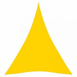 Tieniaca plachta trojuholníková 3 x 4 x 4 m oxfordská látka Dekorhome Žltá
