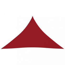 Tieniaca plachta trojuholníková 5 x 5 x 6 m oxfordská látka Dekorhome Červená