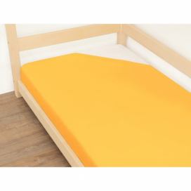 Oranžová plachta z bavlny Benlemi Jersey, 120 x 190 cm