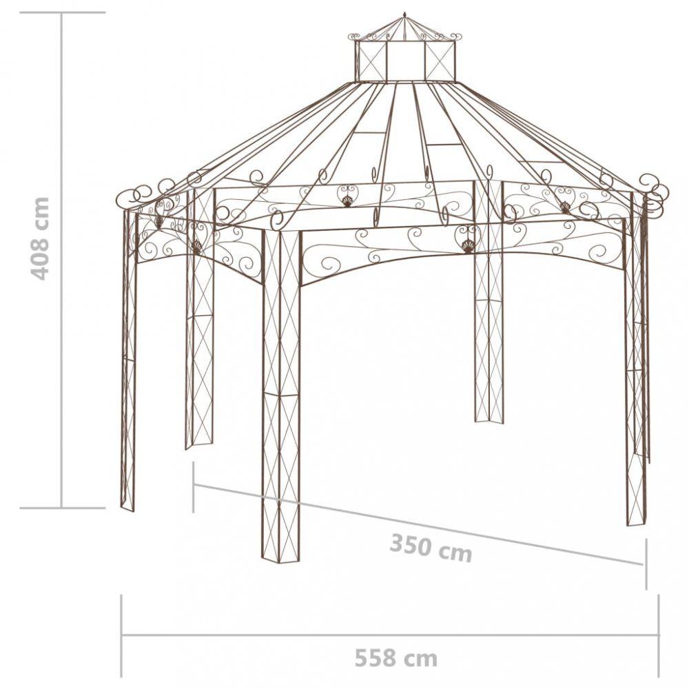 Záhradný altánok starožitný Dekorhome 5,58x3,5x4,08 cm - dekorhome.sk