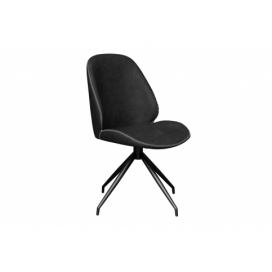 Norddan 25832 Dizajnová otočná stolička Laqueta čierna
