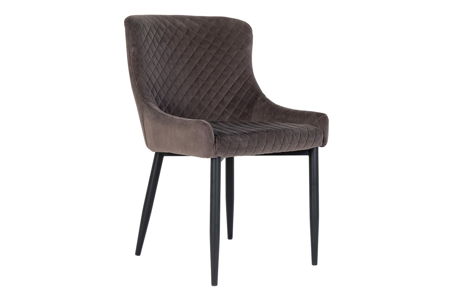 Norddan 25845 Dizajnová stolička Lapid tmavosivý zamat - ESTILOFINA.SK