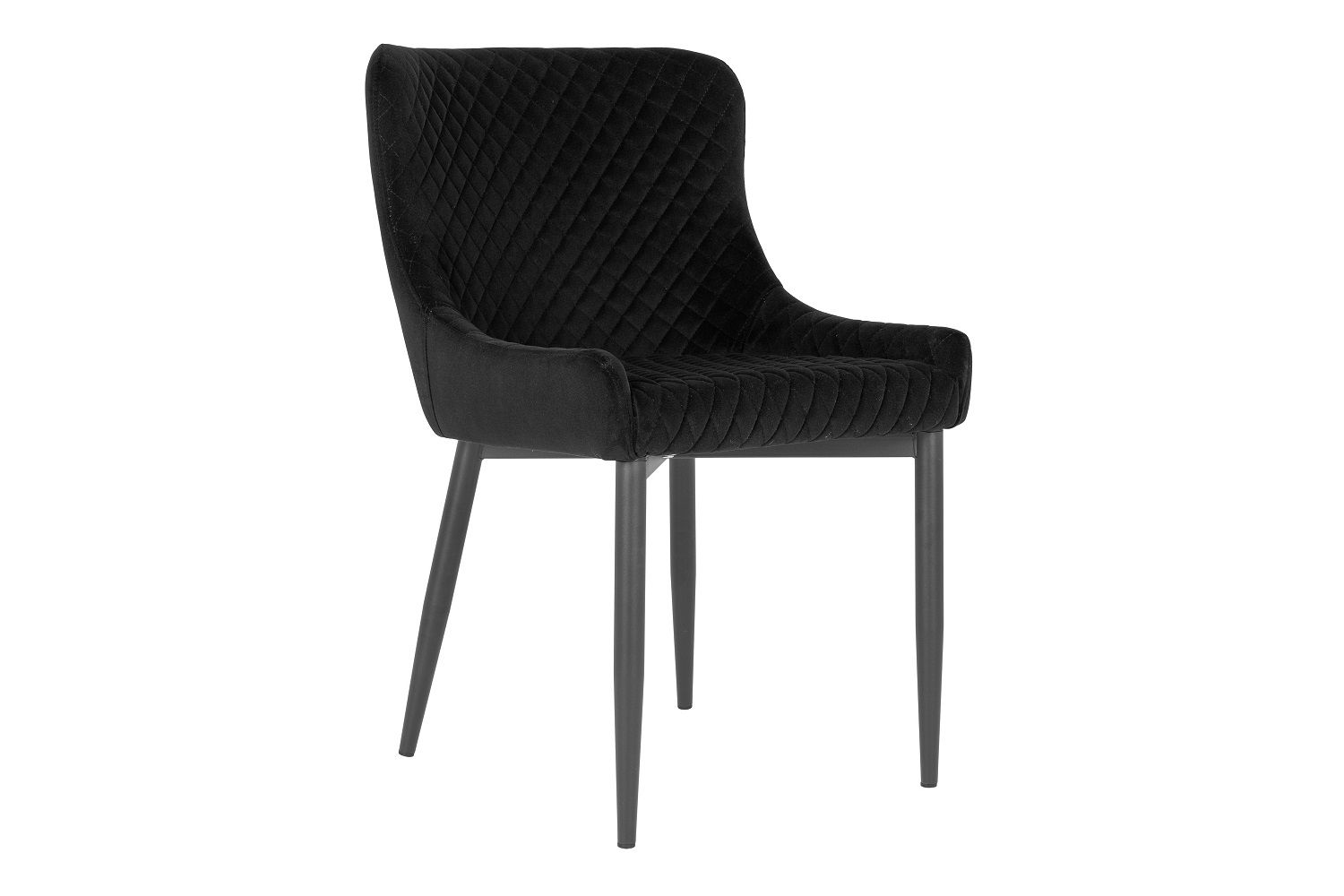 Norddan 25843 Dizajnová stolička Lapid čierny zamat - ESTILOFINA.SK
