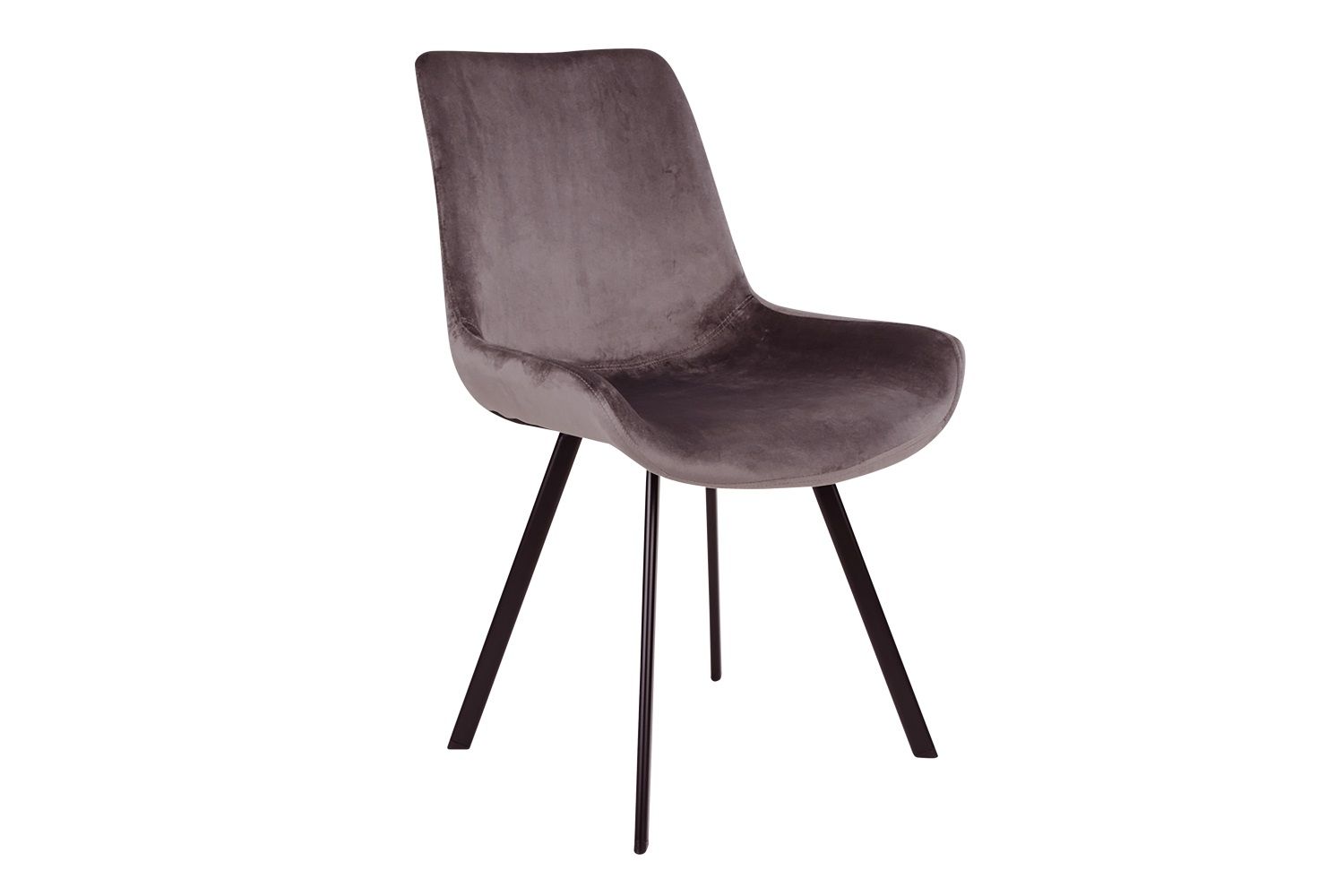 Norddan 25838 Dizajnová stolička Lanakila sivý zamat - ESTILOFINA.SK